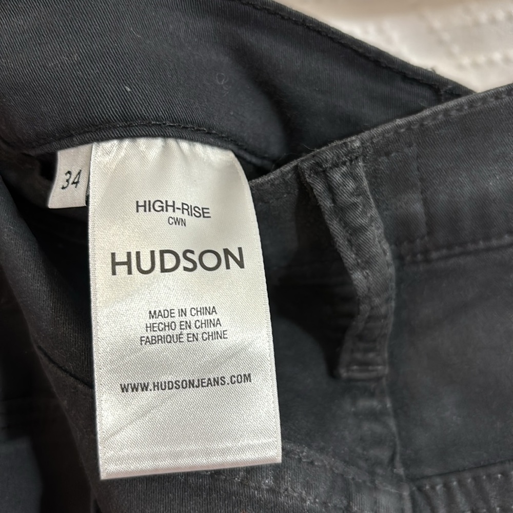 Hudson high rise wide leg crop ankle Jean by Hudson jeans coated - Picture 7 of 11